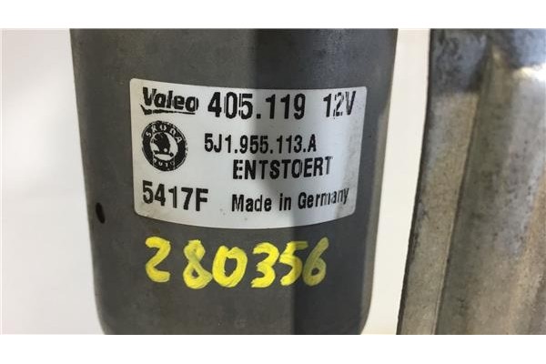 Recambio de motor limpiaparabrisas delantero para skoda roomster (5j7) 1.4 friend referencia OEM IAM 5J1955113A  