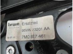 Recambio de mecanismo elevalunas delantero izquierdo para seat alhambra (7v9) 1.9 kids referencia OEM IAM 7M0837461 95VW23201AA 
