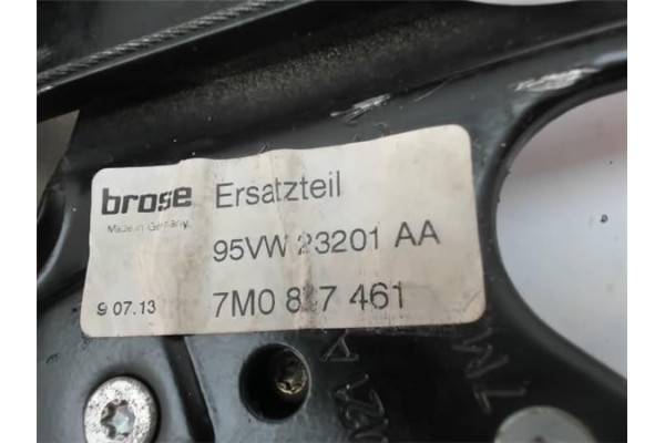 Recambio de mecanismo elevalunas delantero izquierdo para seat alhambra (7v9) 1.9 kids referencia OEM IAM 7M0837461 95VW23201AA 