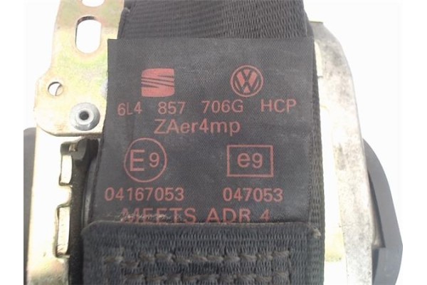 Recambio de cinturon seguridad delantero derecho para seat ibiza (6l1) referencia OEM IAM 6L4857706GHCP  