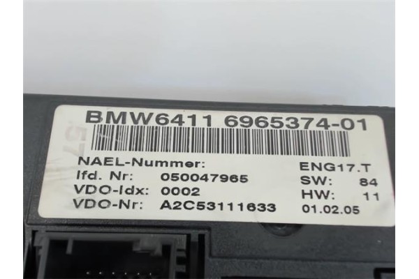 Recambio de mandos climatizador para bmw serie 1 berlina (e81/e87) 2.0 118d referencia OEM IAM 6411696537401  
