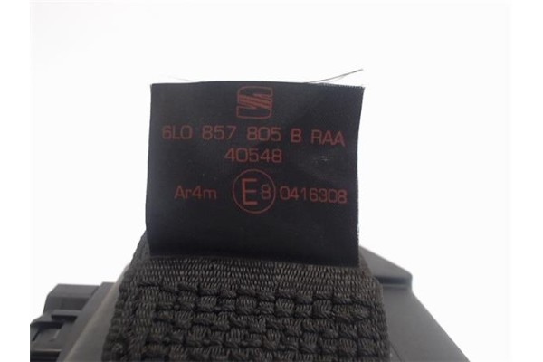 Recambio de cinturon seguridad trasero izquierdo para seat ibiza (6l1) referencia OEM IAM 6L0857805BRAA  