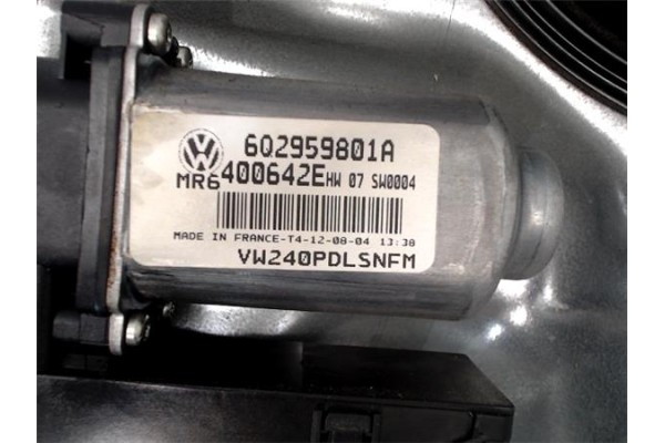 Recambio de elevalunas electrico delantero derecho para volkswagen polo iv (9n1) 1.9 tdi referencia OEM IAM 6Q2959801A 400642E (