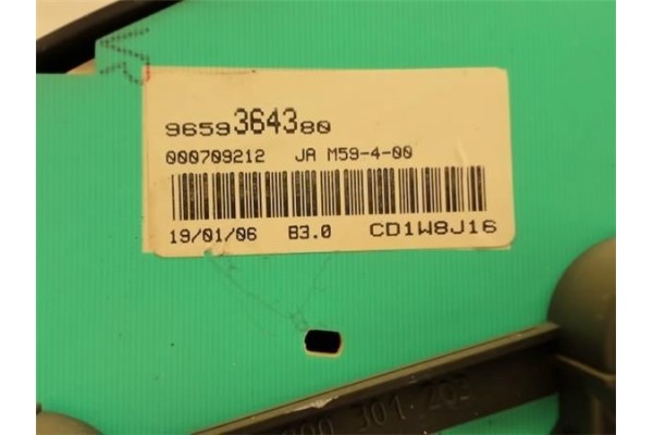 Recambio de cuadro completo para peugeot partner (s2) 2.0 combi plus referencia OEM IAM 9659364300  