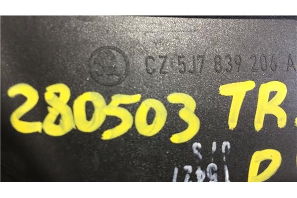 Recambio de maneta exterior trasero derecha para skoda roomster (5j7) 1.4 friend referencia OEM IAM 5J7839206A  