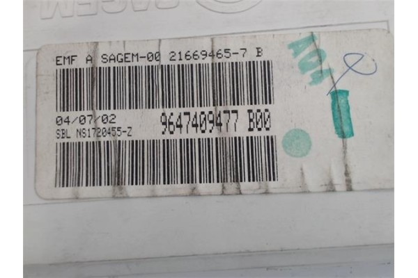 Recambio de reloj horario para citroen c3 1.4 i referencia OEM IAM 9647409477B00  