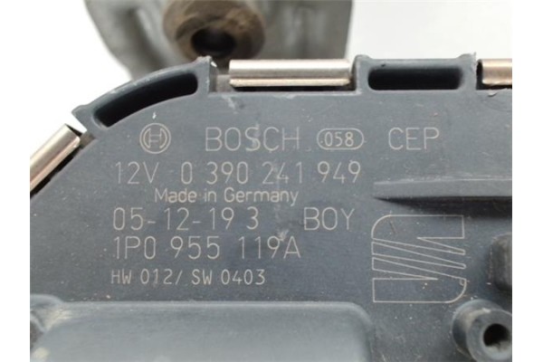 Recambio de motor limpiaparabrisas delantero para seat leon (1p1) 1.9 tdi referencia OEM IAM 1P0955119A 0390241949 