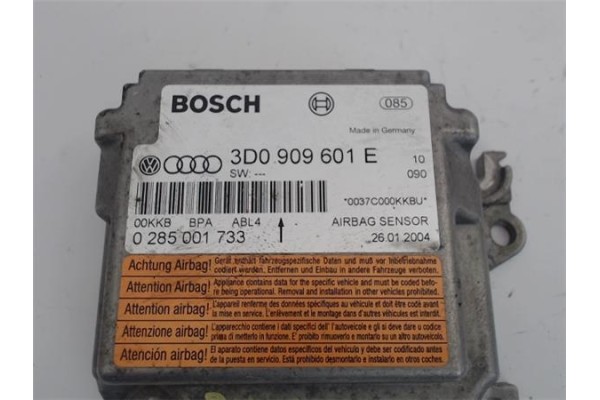 Recambio de centralita airbag para volkswagen touareg (7la) 5.0 tdi v10 referencia OEM IAM 3D0909601E 0285001733 