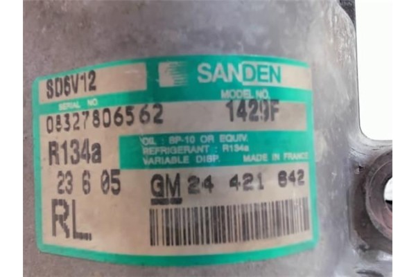 Recambio de compresor aire acond. para opel meriva 1.7 cdti referencia OEM IAM 24421842 SD6V12 