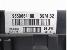 Recambio de caja fusibles/rele para peugeot 307 break / sw (s1) 2.0 hdi 90 referencia OEM IAM 9650664180  