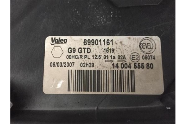 Recambio de faro delantero izquierdo para peugeot expert furgón referencia OEM IAM 89901161 1400455580 