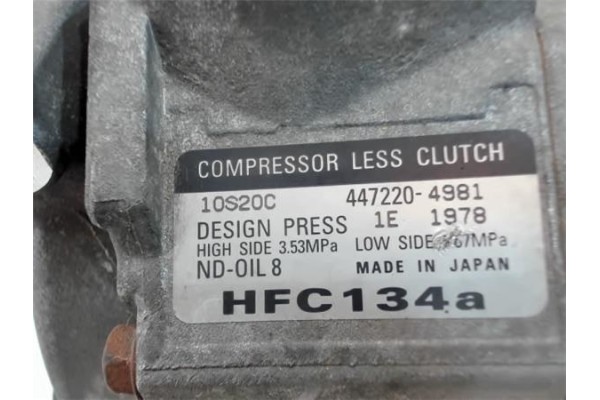 Recambio de compresor aire acond. para chrysler voyager (rg) 2.5 crd referencia OEM IAM 4472204981 10S20C 