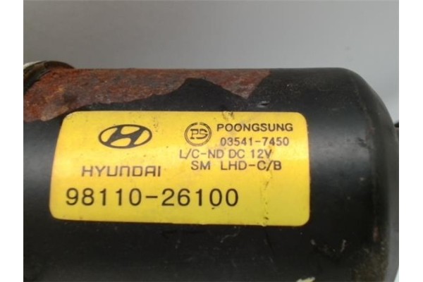 Recambio de motor limpiaparabrisas delantero para hyundai santa fe (sm) 2.0 crdi 4x4 referencia OEM IAM 9811023100 035417450 