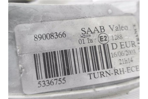 Recambio de intermitente delantero dcho para saab 9-5 berlina 1.9 tid linear sport referencia OEM IAM 89008366  