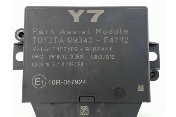 Recambio de centralita para toyota c-hr (x10) 2.0 hibrido referencia OEM IAM 89340F4012  