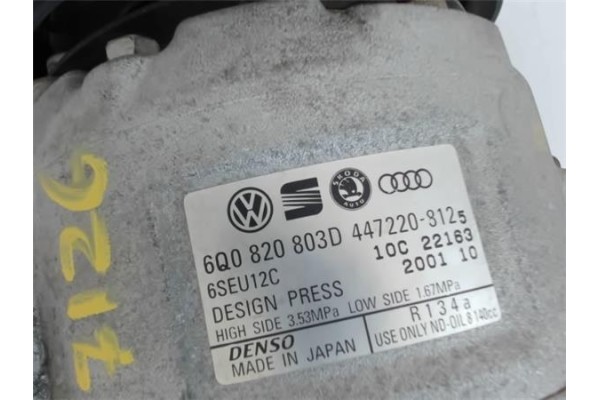 Recambio de compresor aire acond. para seat ibiza (6l1) 1.4 16v referencia OEM IAM 6Q0820803D 447220312 6Q0820803DX , SEAT | 6Q0