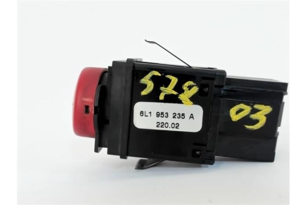 Recambio de interruptor luces emergencia para seat ibiza (6l1) 1.9 sdi referencia OEM IAM 6L1953235  