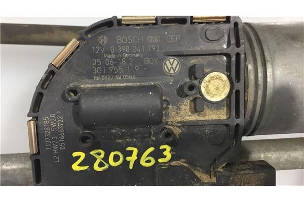 Recambio de motor limpiaparabrisas delantero para volkswagen passat berlina (3c2) 2.0 tdi 16v referencia OEM IAM 3C1955023B 3397