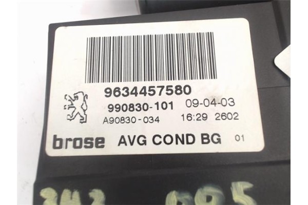 Recambio de motor elevalunas delantero izquierdo para peugeot 307 break / sw (s1) 2.0 hdi 90 referencia OEM IAM 9634457580 99083