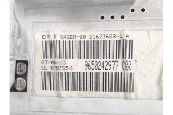 Recambio de reloj horario para peugeot 206 referencia OEM IAM 96250242977C  