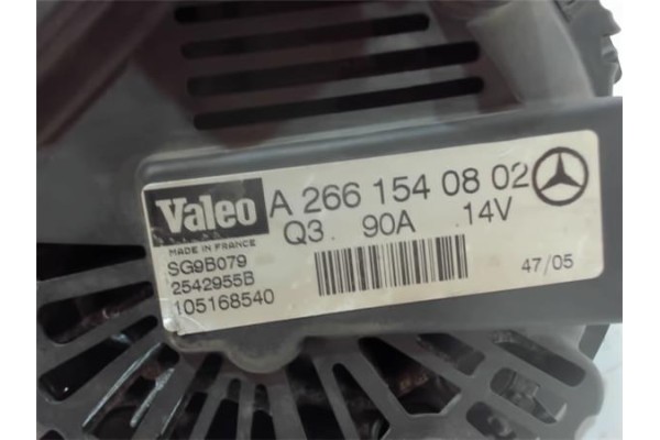Recambio de alternador para mercedes-benz clase a (bm 169) 1.7 a 170 (169.032) referencia OEM IAM A2661540802 5G9B079 2661540802
