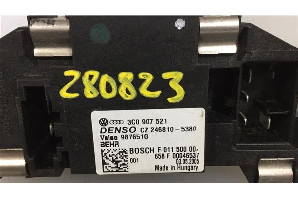 Recambio de regulador ventilador climatizacion para volkswagen passat berlina (3c2) 2.0 tdi 16v referencia OEM IAM 3C0907521 987