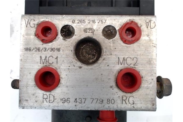 Recambio de nucleo abs para peugeot 307 (3a/c) 1.6 16v referencia OEM IAM 9643777980 0265216757 