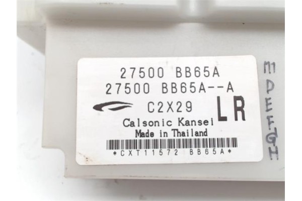 Recambio de mandos climatizador para nissan qashqai +2 (jj10) 1.6 dci referencia OEM IAM 27500BB65A 27500BB65AA 