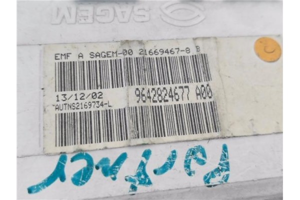 Recambio de reloj horario para peugeot partner (s2) 1.4 combi pro referencia OEM IAM 9642824677  