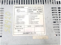 Recambio de radio / cd para ssangyong actyon 2.0 200 xdi referencia OEM IAM 8910009101HCH MCD6000CE2 