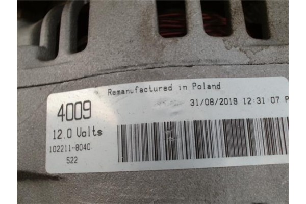 Recambio de alternador para ford focus (daw, dbw) 1.6 16v referencia OEM IAM 102211804C 0986044701 