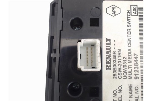 Recambio de mando multifuncion para renault megane iii berlina 5p 1.5 expression referencia OEM IAM 253B00345R  