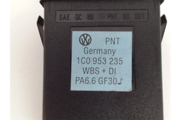 Recambio de interruptor luces emergencia para volkswagen new beetle berlina (9c1/1c1) 2.0 referencia OEM IAM 1C0953235  