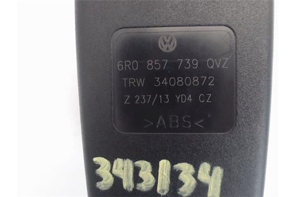 Recambio de anclaje cinturon trasero central para volkswagen polo v (6r1) 1.2 sport referencia OEM IAM 6R0857739 34080872 