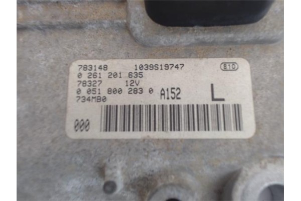 Recambio de centralita para fiat bravo (182) 1.2 16v 80 trofeo referencia OEM IAM 0051800283 0261201635 