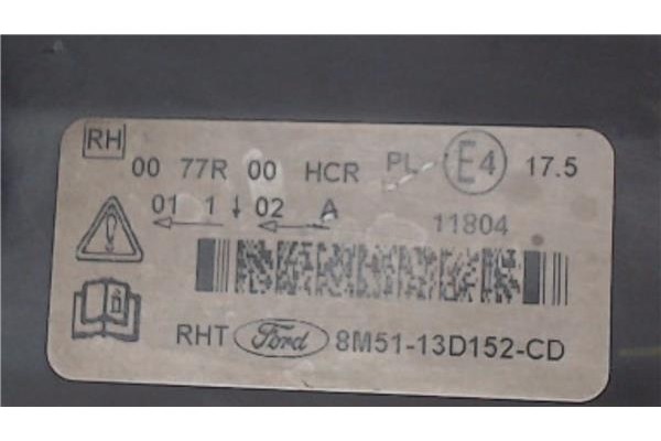 Recambio de faro delantero dcho para ford focus ii (da_) 2.0 tdci referencia OEM IAM 0077R00HCR  