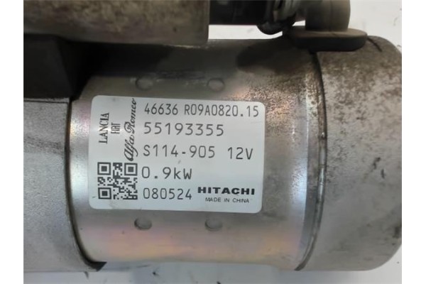 Recambio de motor arranque para fiat 500 1.2 referencia OEM IAM 46636R09A0820 S114-905 