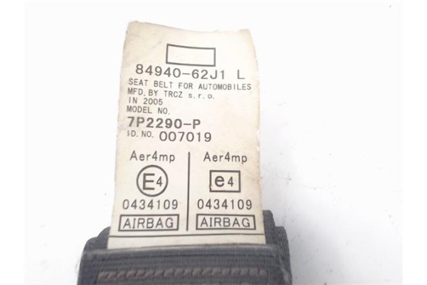 Recambio de cinturon seguridad delantero izquierdo para suzuki swift iii (sg) 1.5 referencia OEM IAM 84902-62J10-ED3  