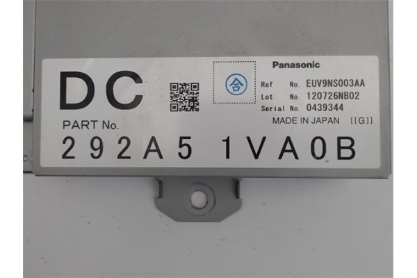 Recambio de centralita para nissan qashqai +2 (jj10) 1.6 dci referencia OEM IAM EUV9NS003AA  