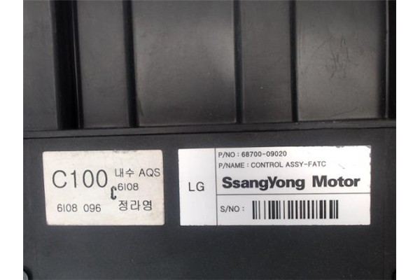 Recambio de mandos calefaccion / a.a. para ssangyong actyon 2.0 200 xdi referencia OEM IAM 6870009020HCH 6870009020 