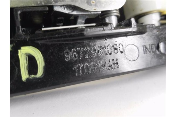 Recambio de maneta exterior trasero derecha para peugeot 2008 1.2 access referencia OEM IAM 9672961080 8672220431 
