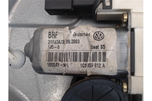 Recambio de mecanismo elevalunas trasero derecho para seat toledo (1m2) 1.9 tdi referencia OEM IAM 1M0839462A 101702 (1J4959812C