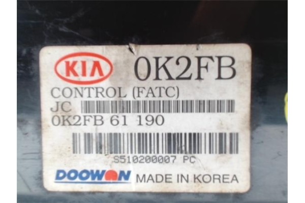 Recambio de mandos climatizador para kia carens (rs) referencia OEM IAM 0K2FB61190 S510200007PC 