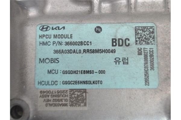 Recambio de convertidor para kia niro () híbrido vision referencia OEM IAM 366002BCC1  