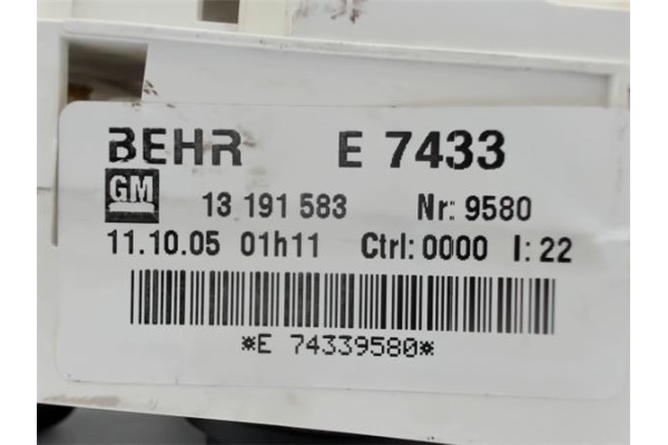 Recambio de mandos calefaccion / a.a. para opel meriva 1.7 cdti referencia OEM IAM 13191583  