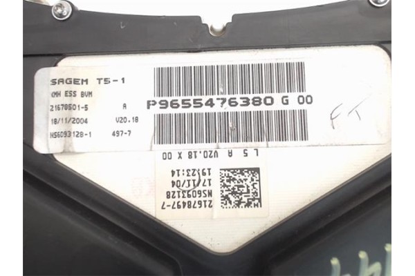 Recambio de cuadro completo para peugeot 307 (3a/c) 1.6 16v referencia OEM IAM P9655476380G  