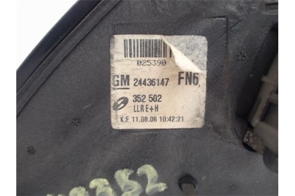 Recambio de retrovisor electrico derecho para opel vectra c berlina 1.9 cdti referencia OEM IAM 24436147  