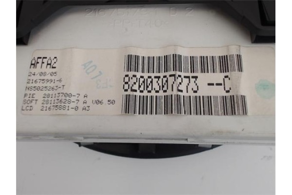 Recambio de reloj horario para renault clio iii 1.5 dci referencia OEM IAM 8200307273 8200407749 
