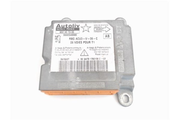 Recambio de centralita airbag para peugeot 206 1.4 i referencia OEM IAM 9660349980  