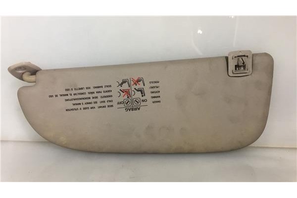 Recambio de parasol derecho para peugeot 206 berlina (1998) 1.9 d referencia OEM IAM   